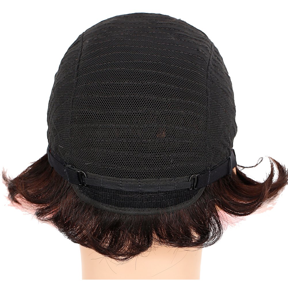 Factory hot style wholesale 100% Brazilian human hair wig pixie layered short human hair wigs for women