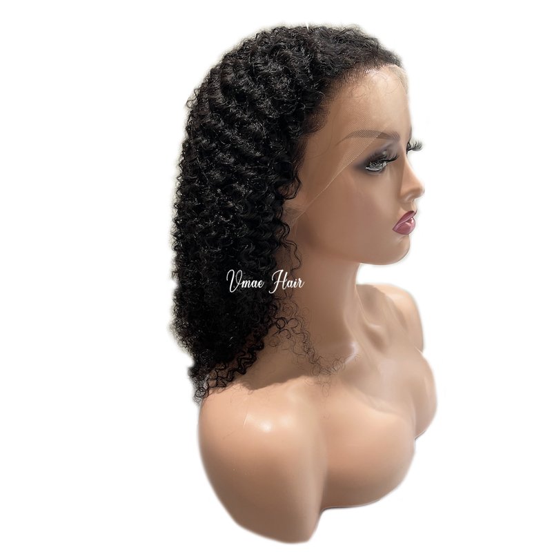 VMAE Brazilian Unprocessed Virgin Raw Afro Kinky Curly 4B 3C Human Hair Full Lace Front Wigs Black Women Mix Color Long Length