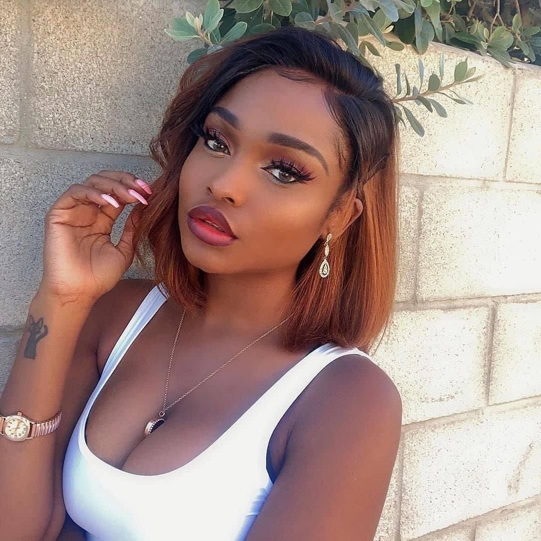 1b Brown Colored Straight Short Bob Human Hair Wigs Cuticle Aligned Human Hair Wigs For Wholesale Virgin Hair Wigs