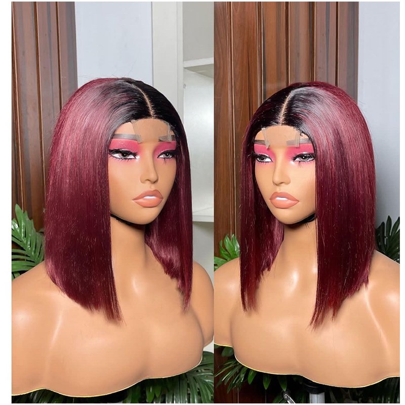 Wholesale 100% Vietnamese Human Hair SDD Short Bob Raw Virgin Human Hair Vendors Kim K closure 2*6 Lace Wigs For Black Women