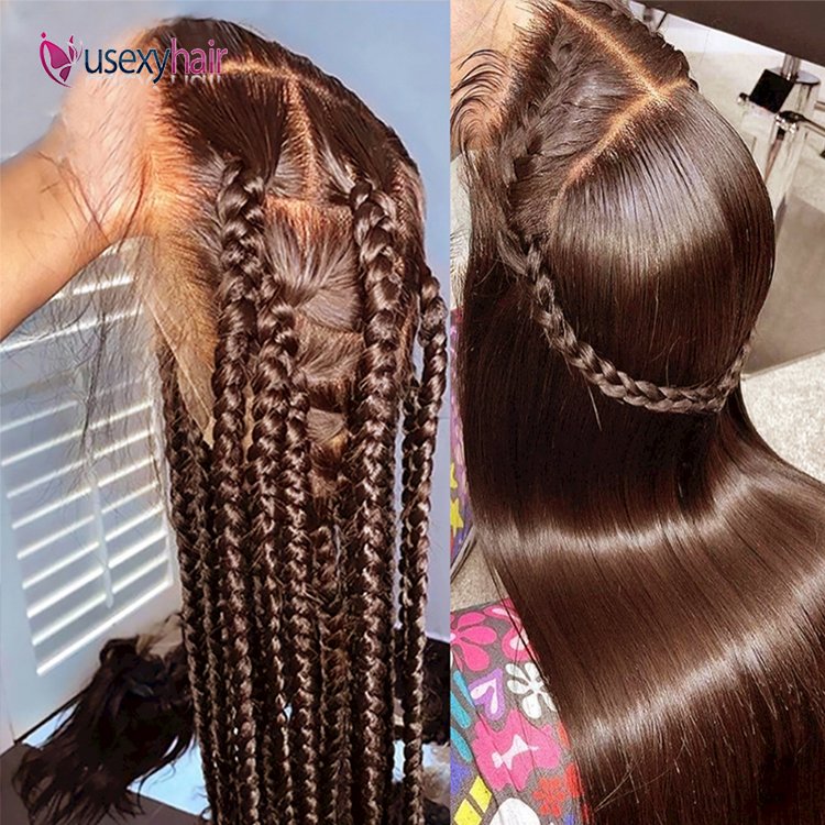 Chocolate Brown full lace human hair wig,Virgin Hair Lace Front Wig Honey Blonde full lace wig with baby hair,40 inch human hair