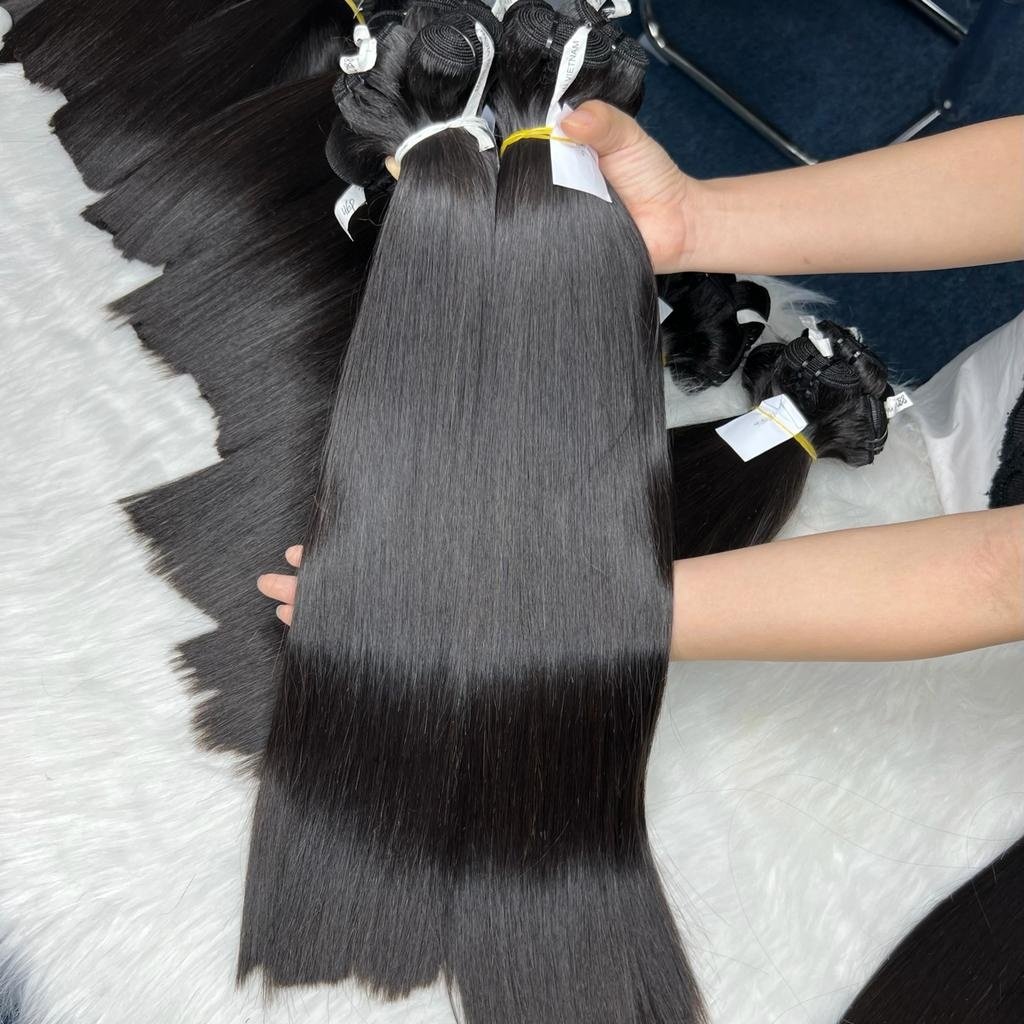 BoneStraight hair Best price and quality raw human hair straight vietnamese luxury cuticle aligned hair