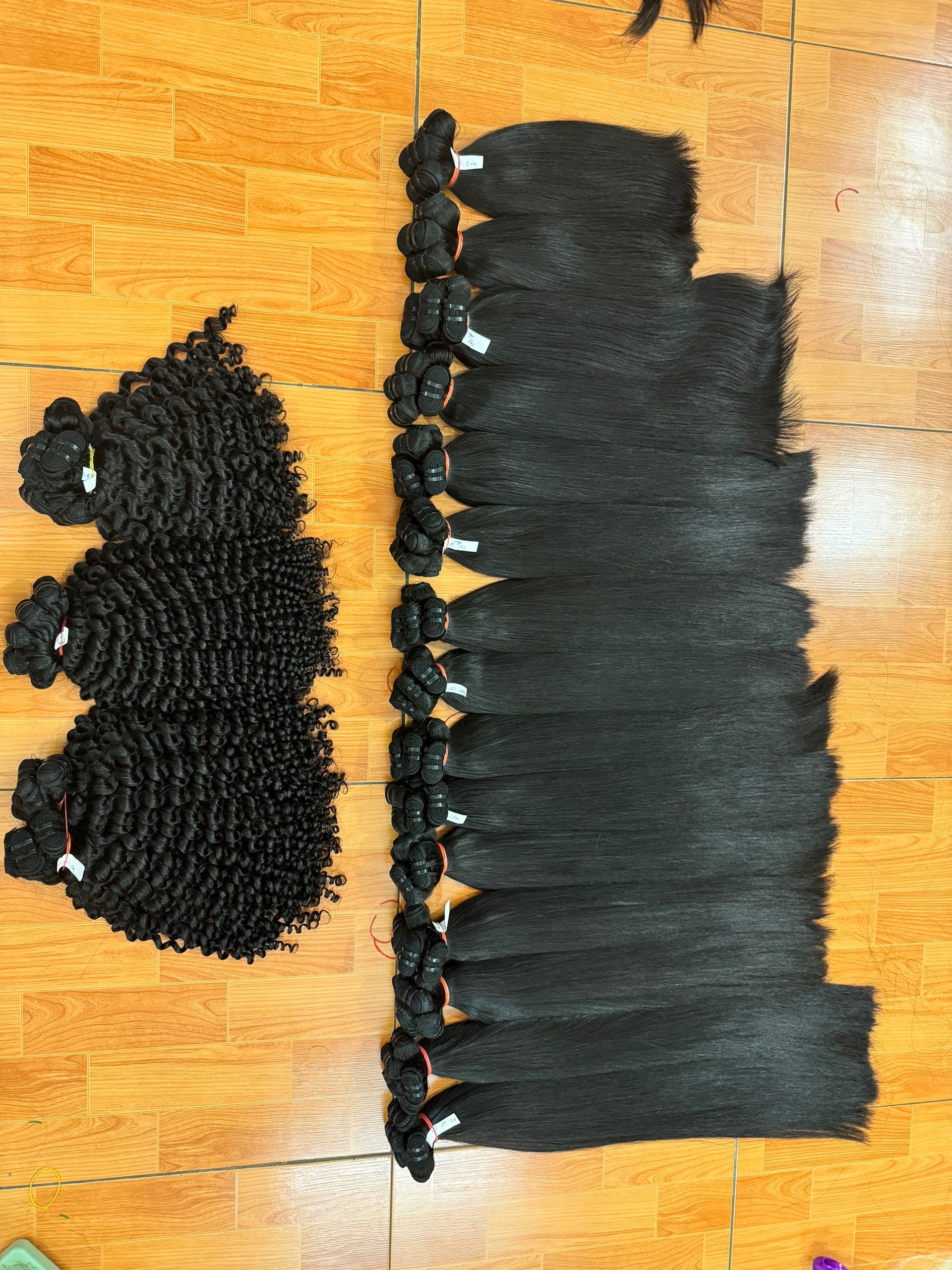100% Virgin Vietnamese Remy Hair Extensions Natural Black Long Weft Hair Bundles Raw Human Hair Wigs Dyed