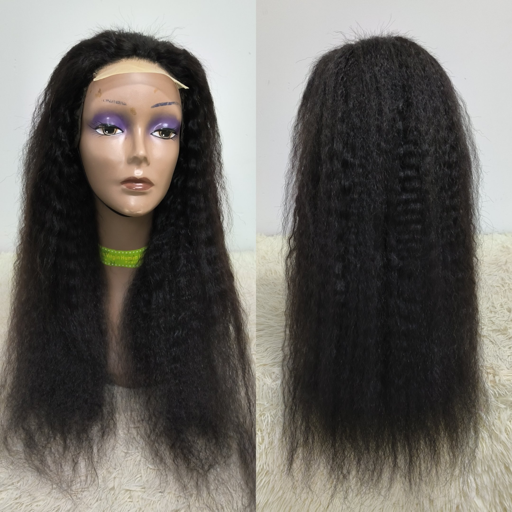 Letsfly Promotion 9A Grade 4x4 Lace Closure Wigs 100% Human Hair 5pcs 30 inch Curly Human Hair Brazilian Wigs