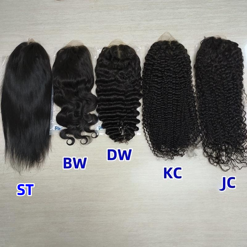 Letsfly Promotion 9A Grade 4x4 Lace Closure Wigs 100% Human Hair 5pcs 30 inch Curly Human Hair Brazilian Wigs
