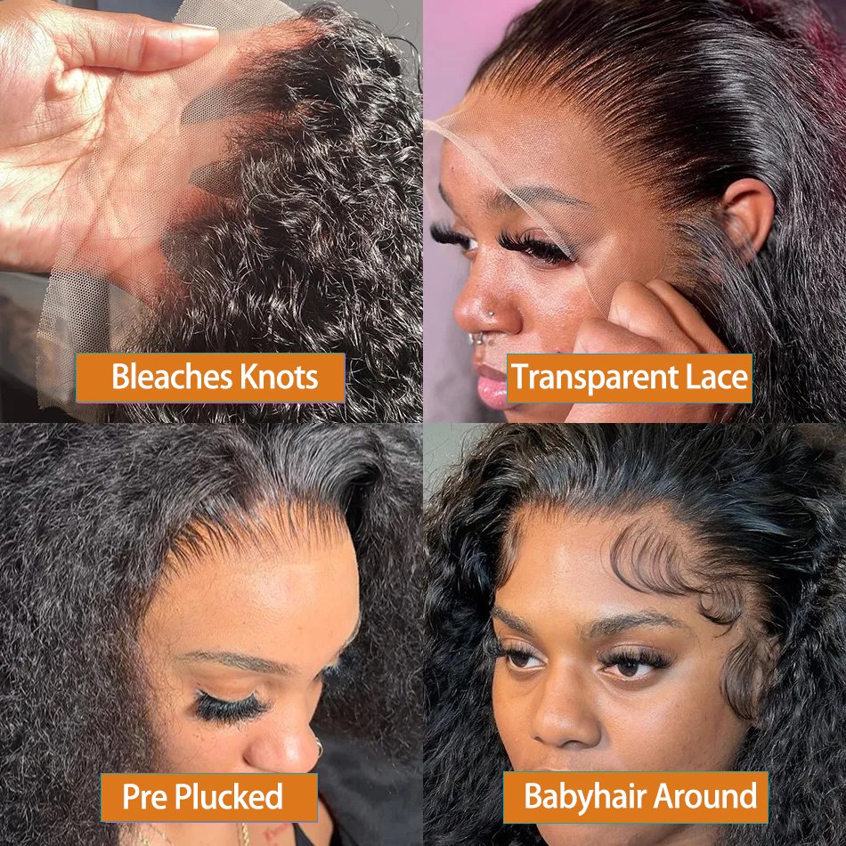Raw Brazilian Kinky Curly Human Hair Lace Front Wigs Vendor Deep Wave Hd Frontal Wigs Human Hair Full Lace Wigs For Black Women