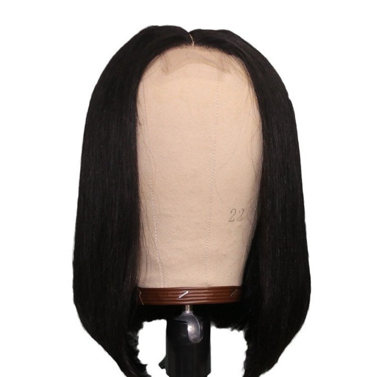 Wholesale 2*6 Lace Brazilian Lace Human Hair Wigs Short Bob Straight Human Hair Wig For Black Women