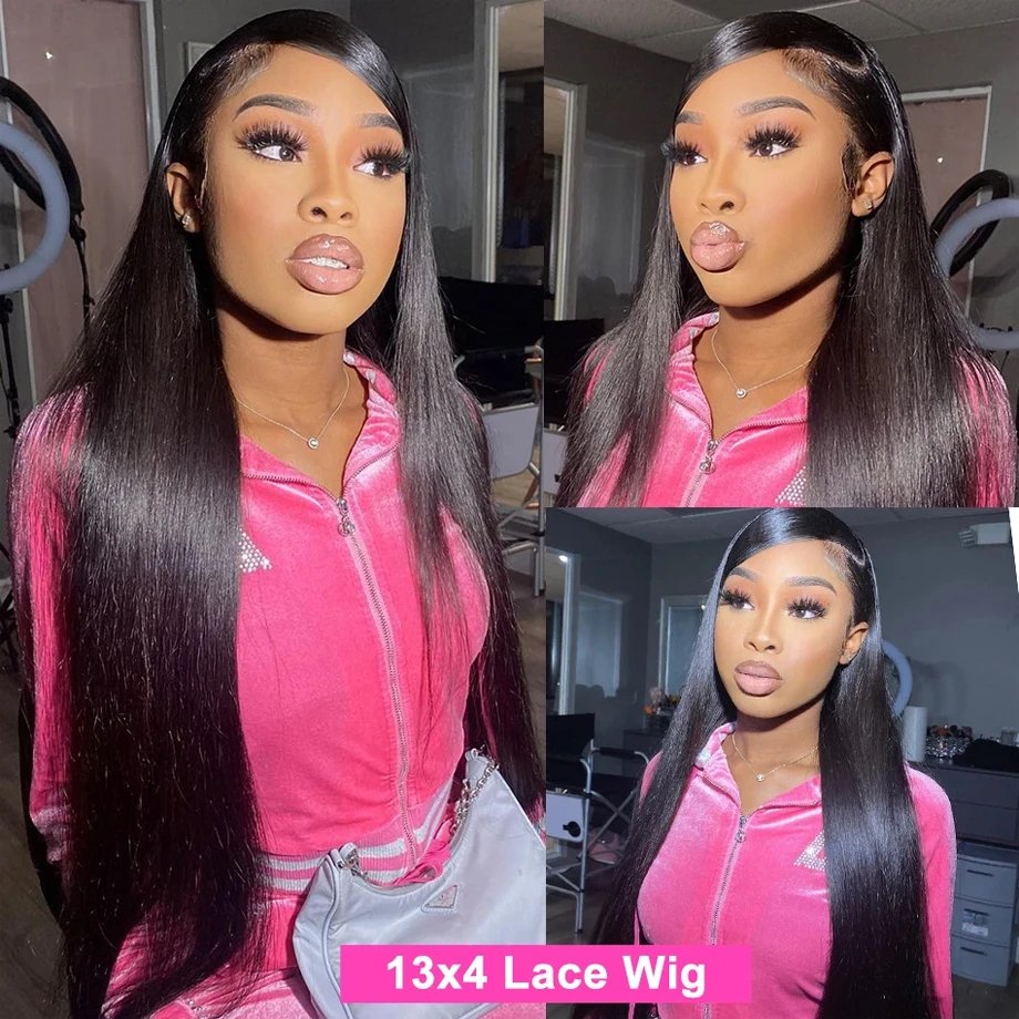 Raw 22 Inch Human Lace Front Wig,Straight Wig Lace Front Wigs100% Human Hair Wig,10a Full Lace Straight Virgin Remy Hair Wig
