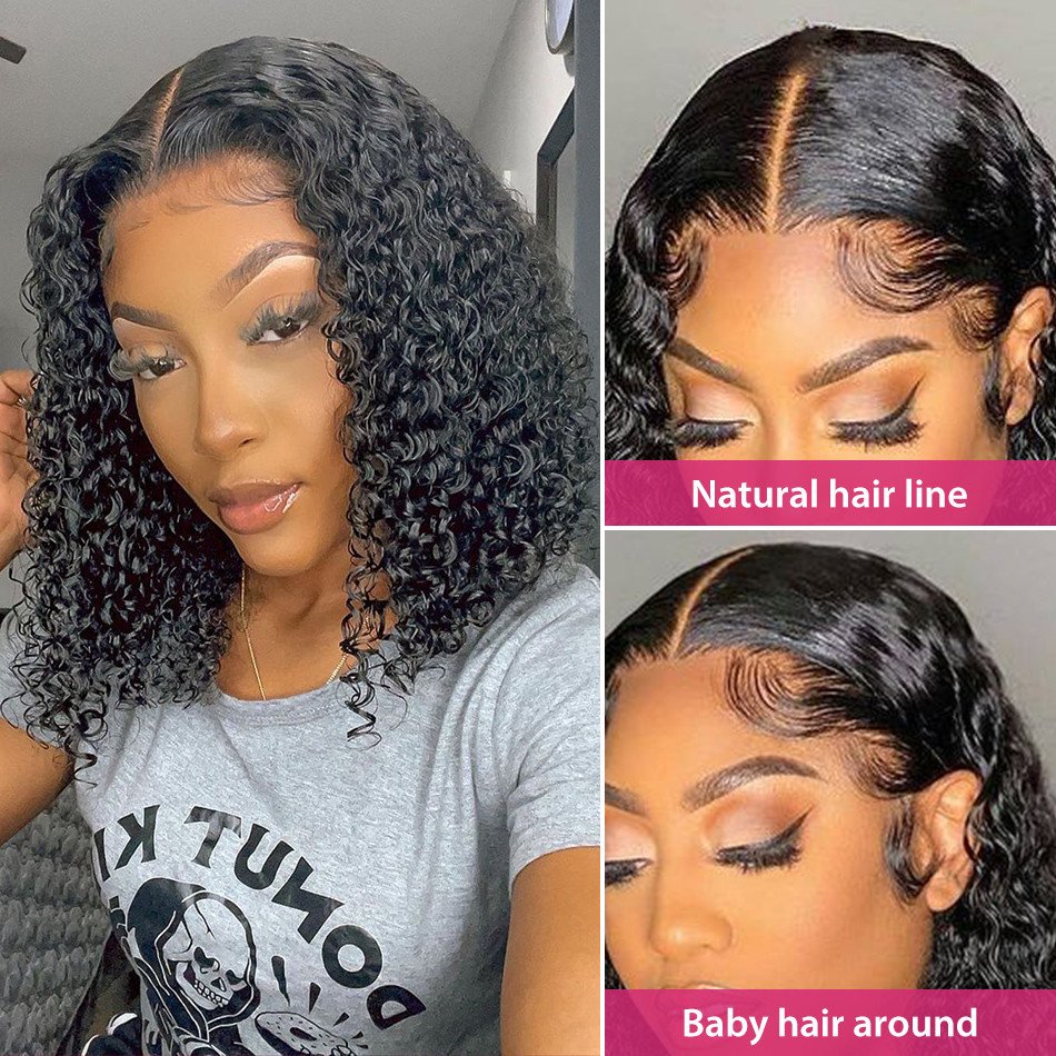 Yeswigs Cheap Curly Short Bob Wigs Human Hair Lace Front HD Lace Frontal Wig Wholesale Full Lace Human Hair Wig For Black Women