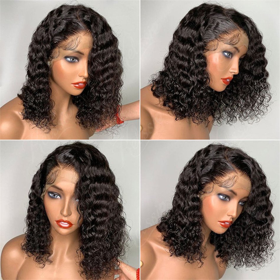 Yeswigs Cheap Curly Short Bob Wigs Human Hair Lace Front HD Lace Frontal Wig Wholesale Full Lace Human Hair Wig For Black Women