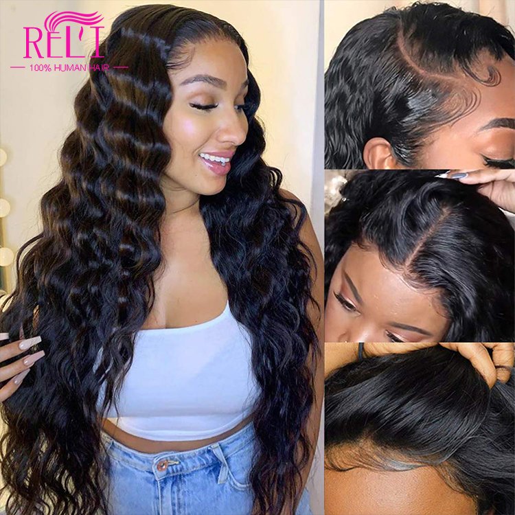 Brazilian human hair lace front wigs with Virgin hair 200% density human hair wigs