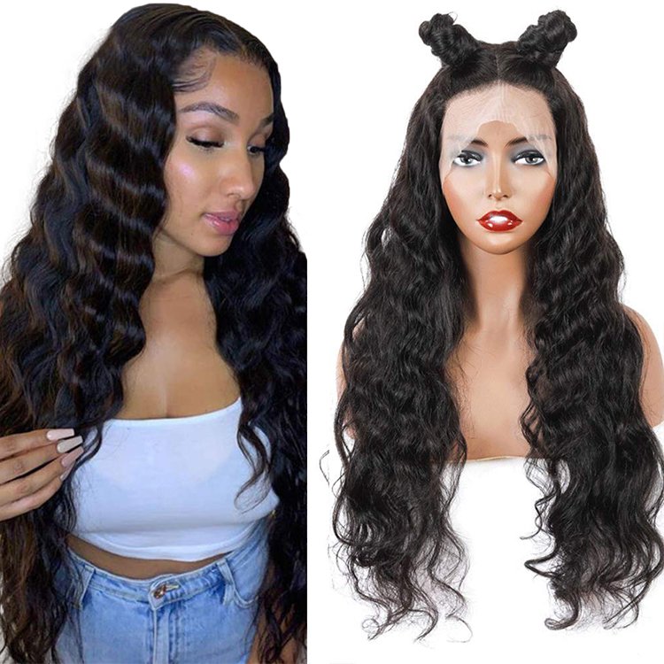 Brazilian human hair lace front wigs with Virgin hair 200% density human hair wigs