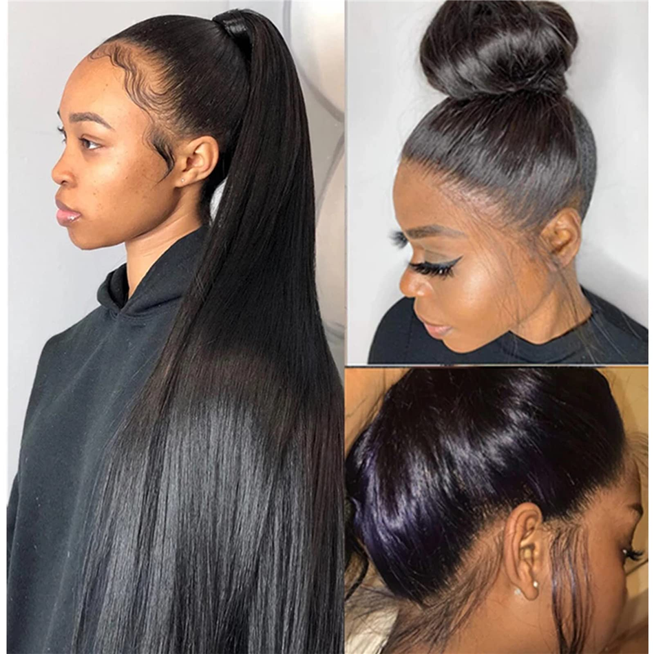 Cheap HD 360 Lace Frontal Wig Vendor Brazilian Virgin Hair Lace Front Wig Bone Straight Full Lace Human Hair Wig For Black Women