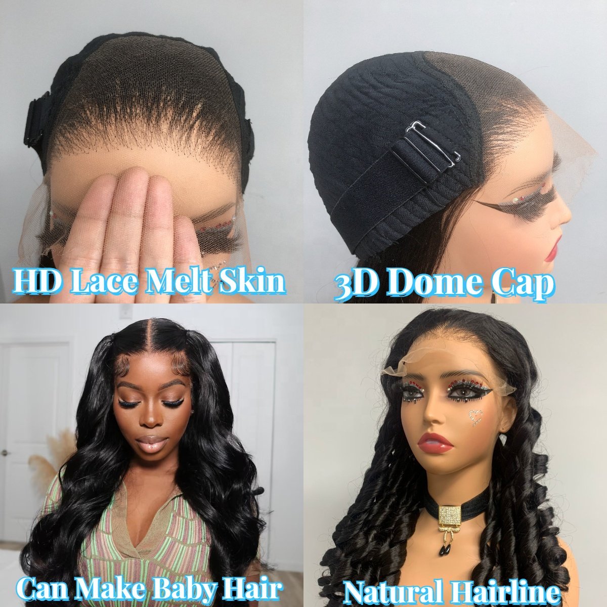 Raw Indian Hair Double Drawn 4x6 HD Lace Frontal Curly Wig Vendors Pre-plucked Hairline Wear And Go Glueless Human Hair Wigs
