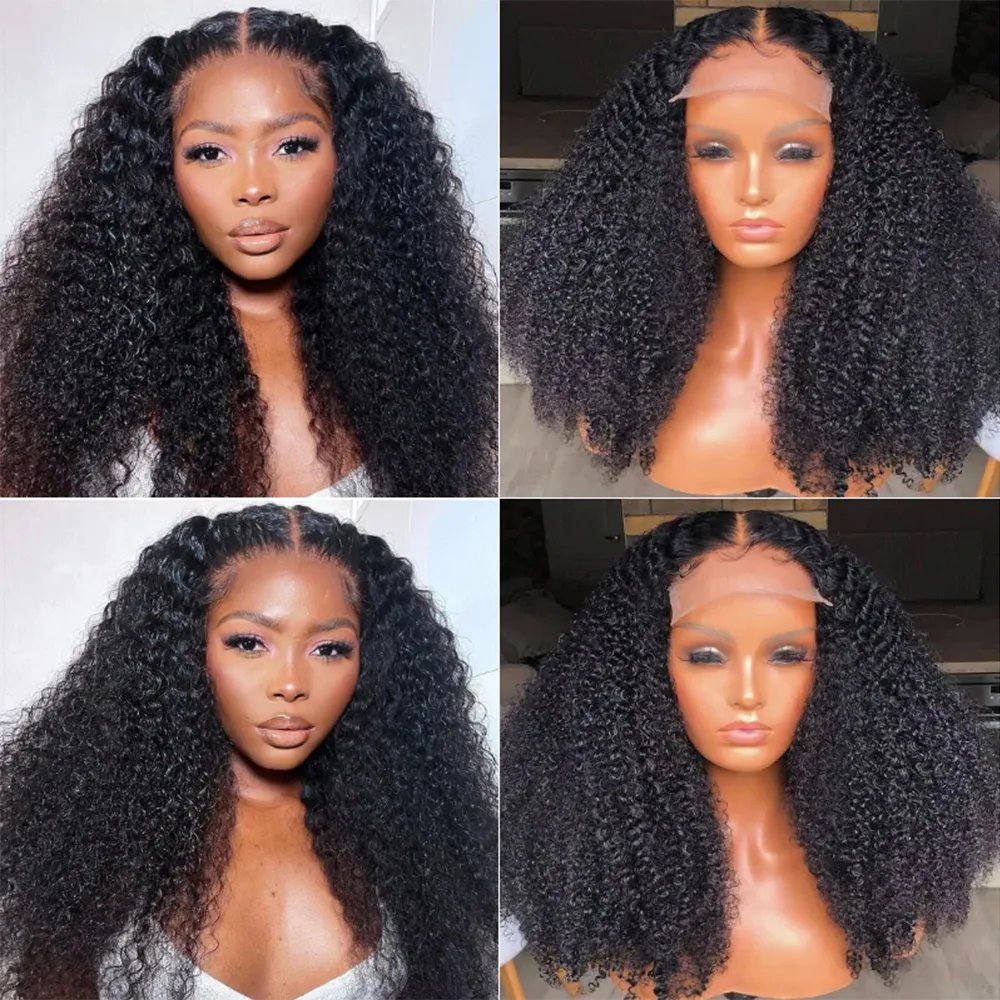 13*4 water curly lace front hair wig curly Brazilian human hair wigs natural black pre plucked for women