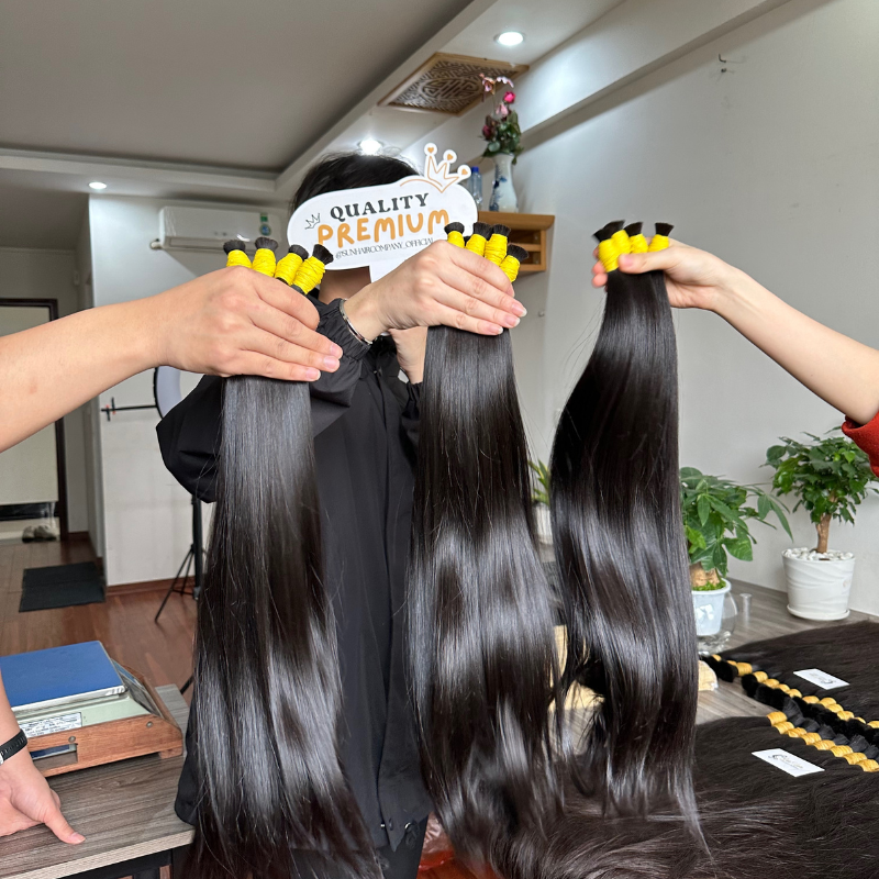 Wholesale Virgin Hair Bundles Raw Unprocessed Cuticle Aligned Bulk Hair 100%Vietnamese Human Hair Extensions