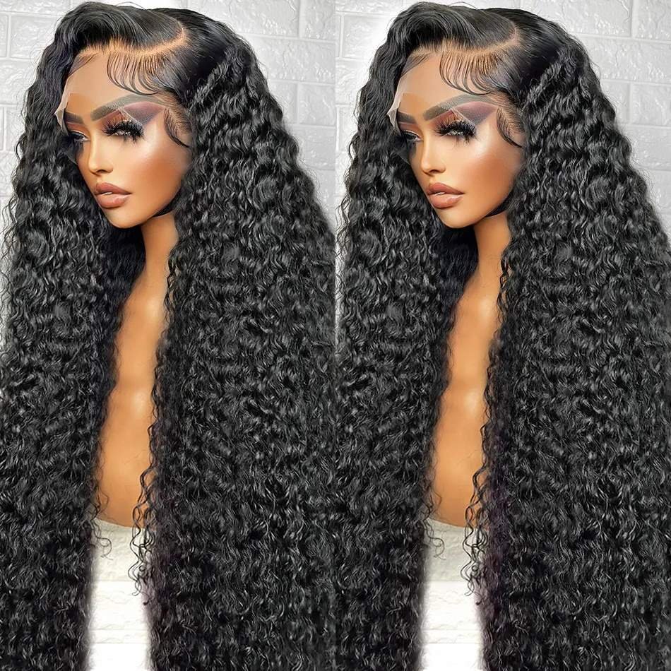 Loose Deep Wave Transparent HD 13x4 13x6 Full Lace Front Frontal Glueless Wig Brazilian Pre Pluck Raw Lace Human Hair Wigs