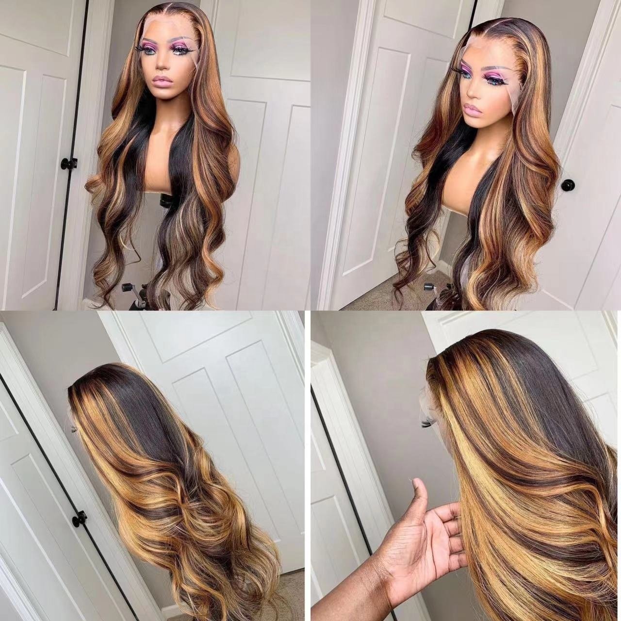 Wholesale Brazilian Hair Wig 12A Grade Real Human Hair Wigs Transparent HD Lace Frontal On Sale