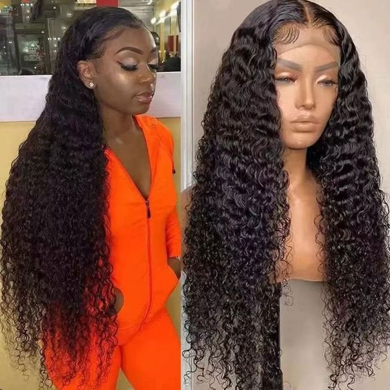 Factory wholesale Nature color Remy Hair 13*4 frontal Jerry Curly lace wig,Hd lace frontal wig,curly full lace human hair wig