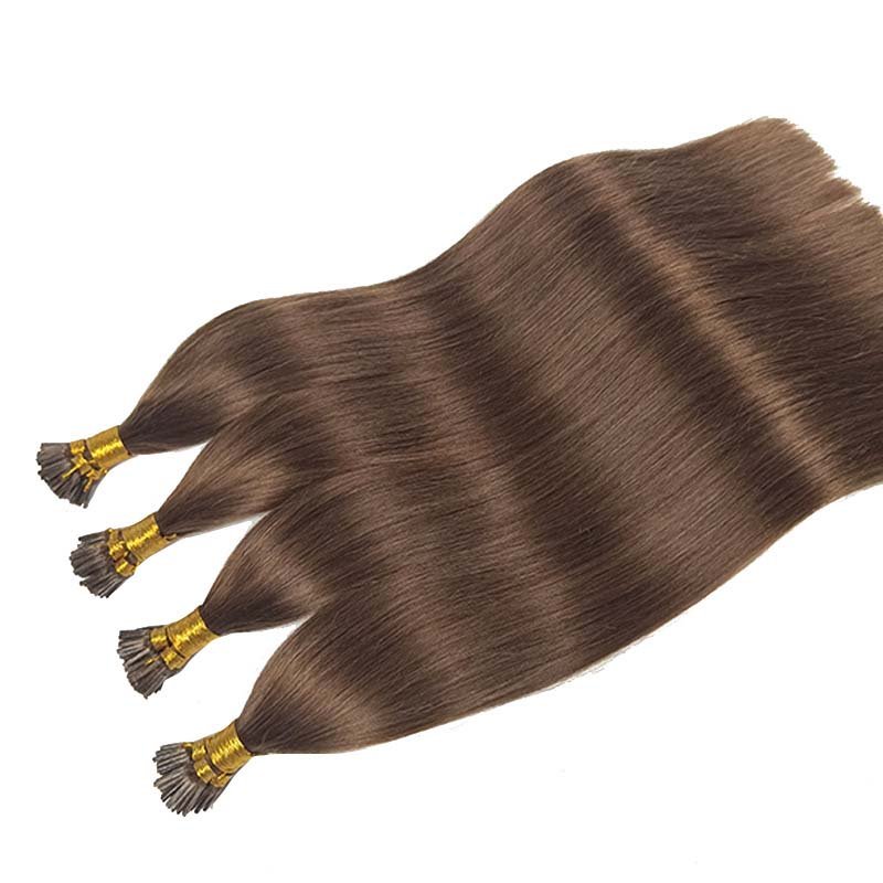 High quality promotional prices natural premium womens i tip human hair extensions