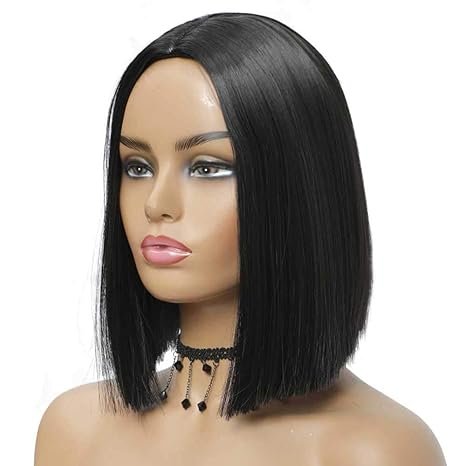 Cheap Human Hair Wig with Brazilian Hair and 13*4 Frontal HD Swiss Transparent Lace Bob Straight Black Women Wig