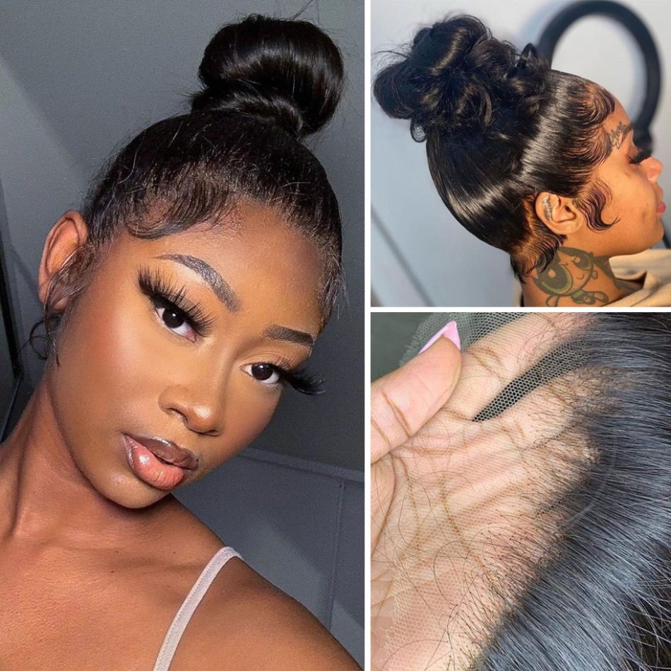 Ready To Ship Peruvian Cheap Hd Transparent Swiss Full Straight 360 Lace Frontal Human Hair Wigs With Baby Hair For Black Women