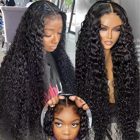 Wear and Go Glueless Wigs Pre Cut 5*5 Lace Closure Wig Pre Bleached 13x4 Deep /Water /Curly Full Lace Front Human Hair Wigs