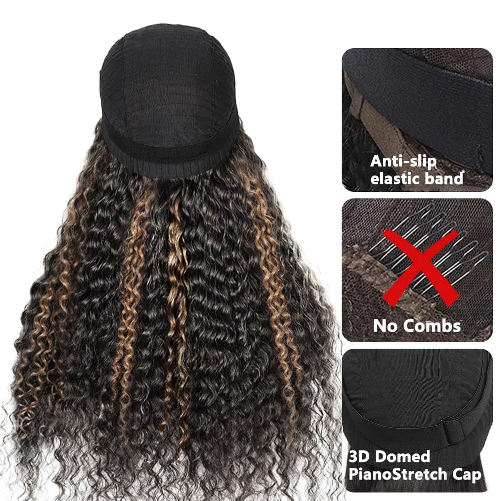 Wear and Go Glueless Wigs Pre Cut 5*5 Lace Closure Wig Pre Bleached 13x4 Deep /Water /Curly Full Lace Front Human Hair Wigs