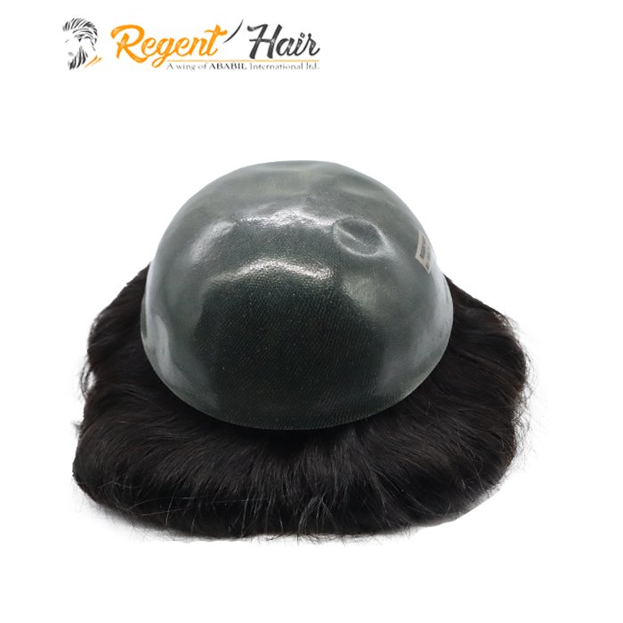 High Quality All Skin 100% Indian Virgin Human Natural wave 6" Hair Wig Toupee For Men Density 120% 130%
