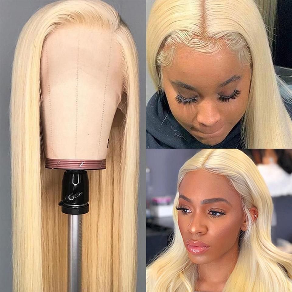 The Cheap Price 100% Brazilian With Baby Hair 13X6 Wholesale 613 Hd Full Lace Cuticle Aligned Raw Bone Straight Human Hair Wigs