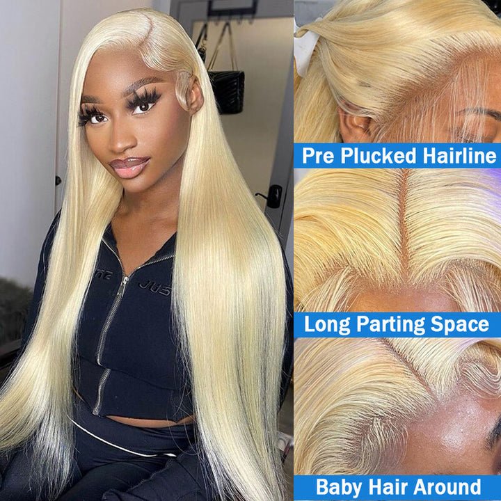 The Cheap Price 100% Brazilian With Baby Hair 13X6 Wholesale 613 Hd Full Lace Cuticle Aligned Raw Bone Straight Human Hair Wigs