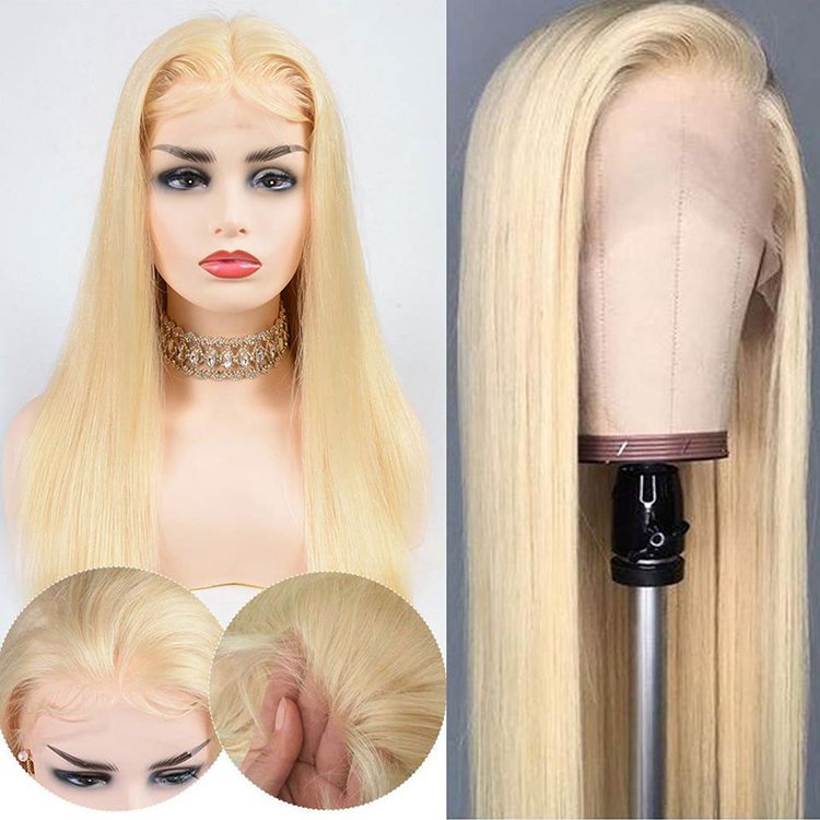 The Cheap Price 100% Brazilian With Baby Hair 13X6 Wholesale 613 Hd Full Lace Cuticle Aligned Raw Bone Straight Human Hair Wigs