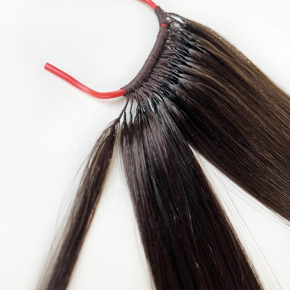 NEW Korean Market Natural Virgin Human Hair No Tip Hair Extensions Machine Weaving