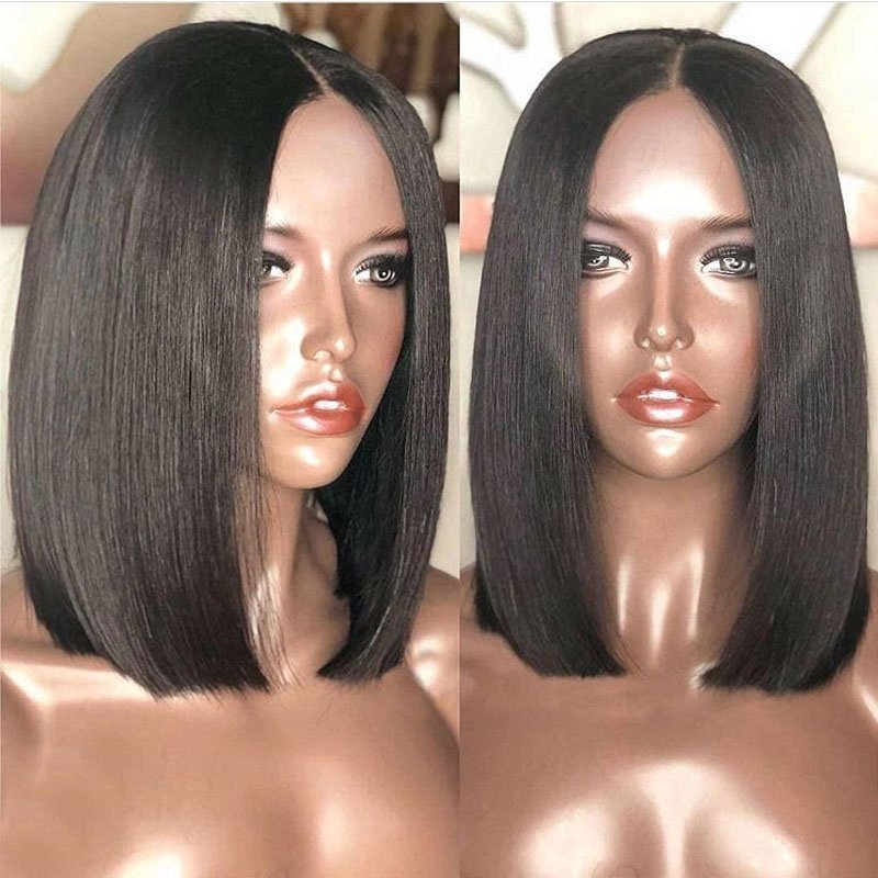 short bob human hair wigs for black women lace front human hair 5x5 lace closure wig deep wave hd lace front human hair wigs