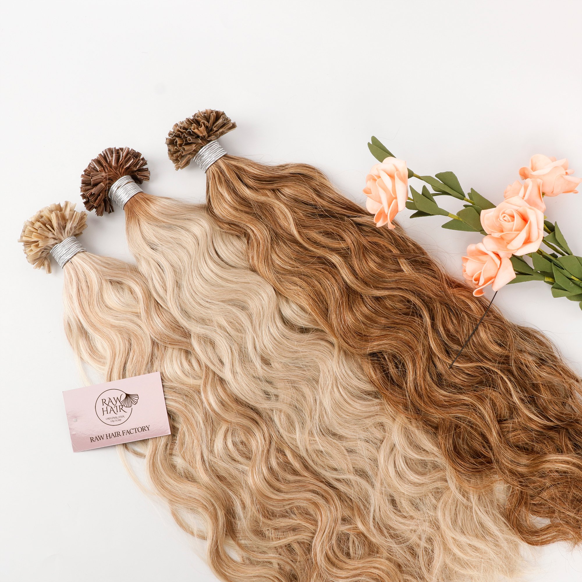 Wholesale 100% Virgin Human Hair Extensions Double Drawn Brazilian Wave U Tip Human Hair Extensions