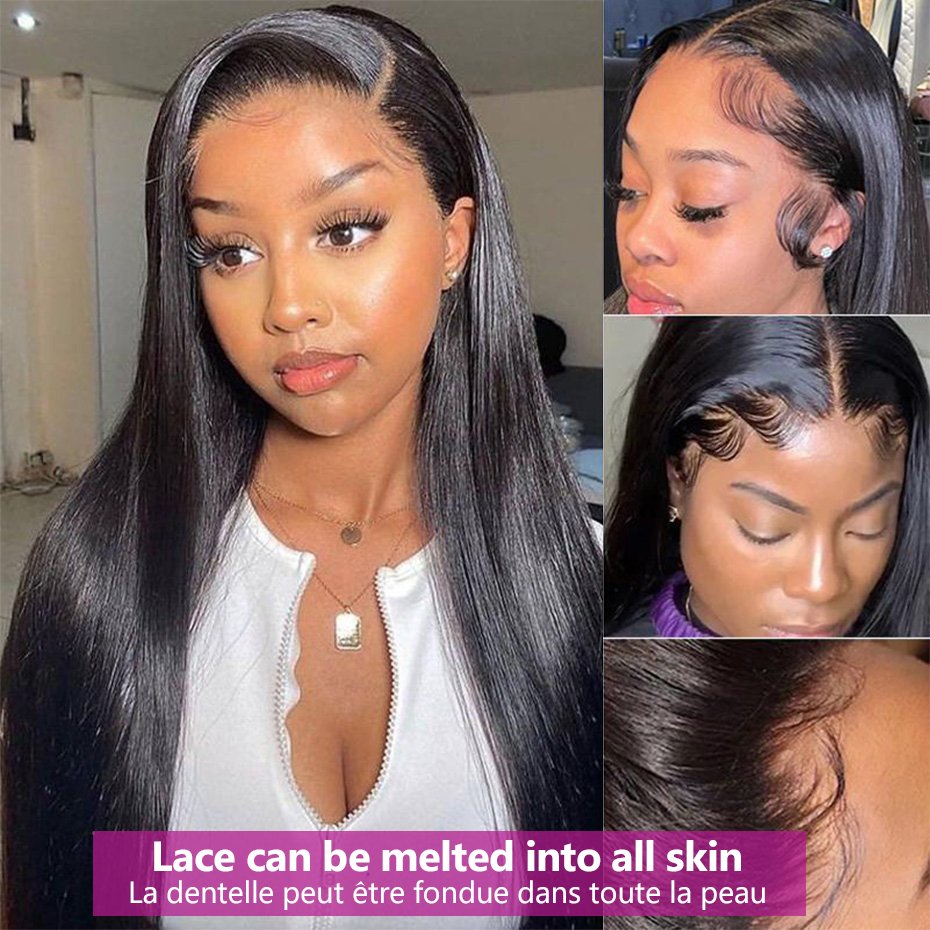 Vietnamese Raw Human Hair Hd Lace Frontal Wigs Human Hair Swiss Lace Front Wigs Bone Straight Human Hair Wigs For Black Women