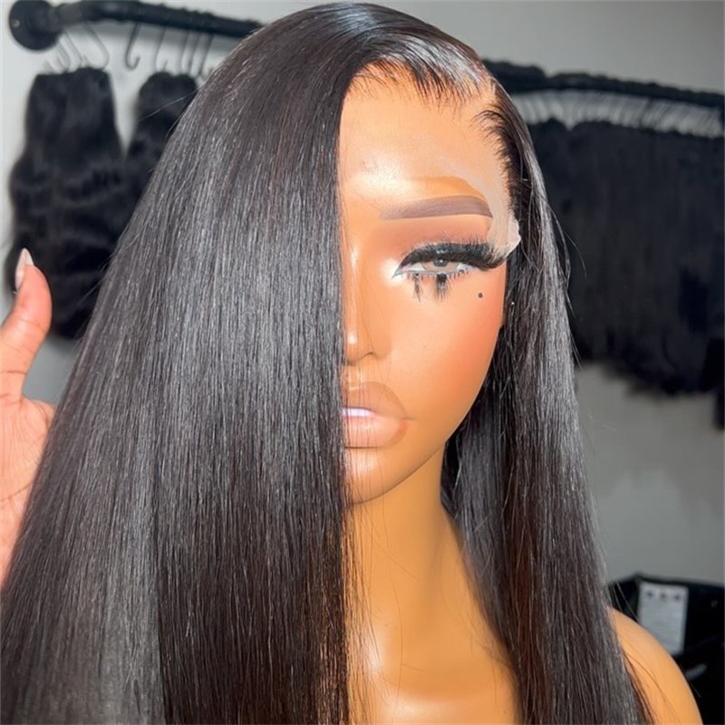 Wear and Go Glueless Wigs Pre Cut Pre Bleached 5*5 Lace Closure Wig 13x4 13x6 Deep /Water Curly Full HD Front Human Hair Wigs