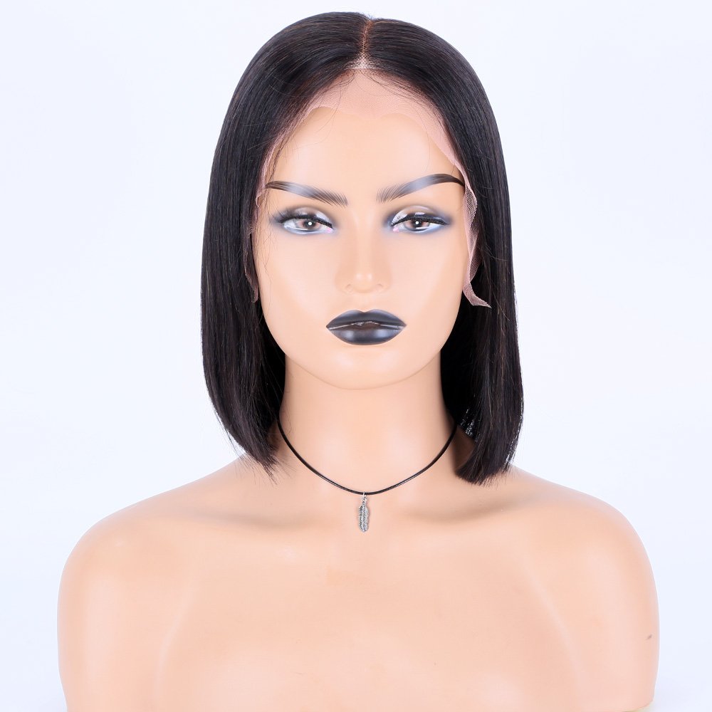 Body Wave Short Bob Human Hair Wig 13x6 HD Transparent Lace Front Human Hair Wig Brazilian Hair Natural Color