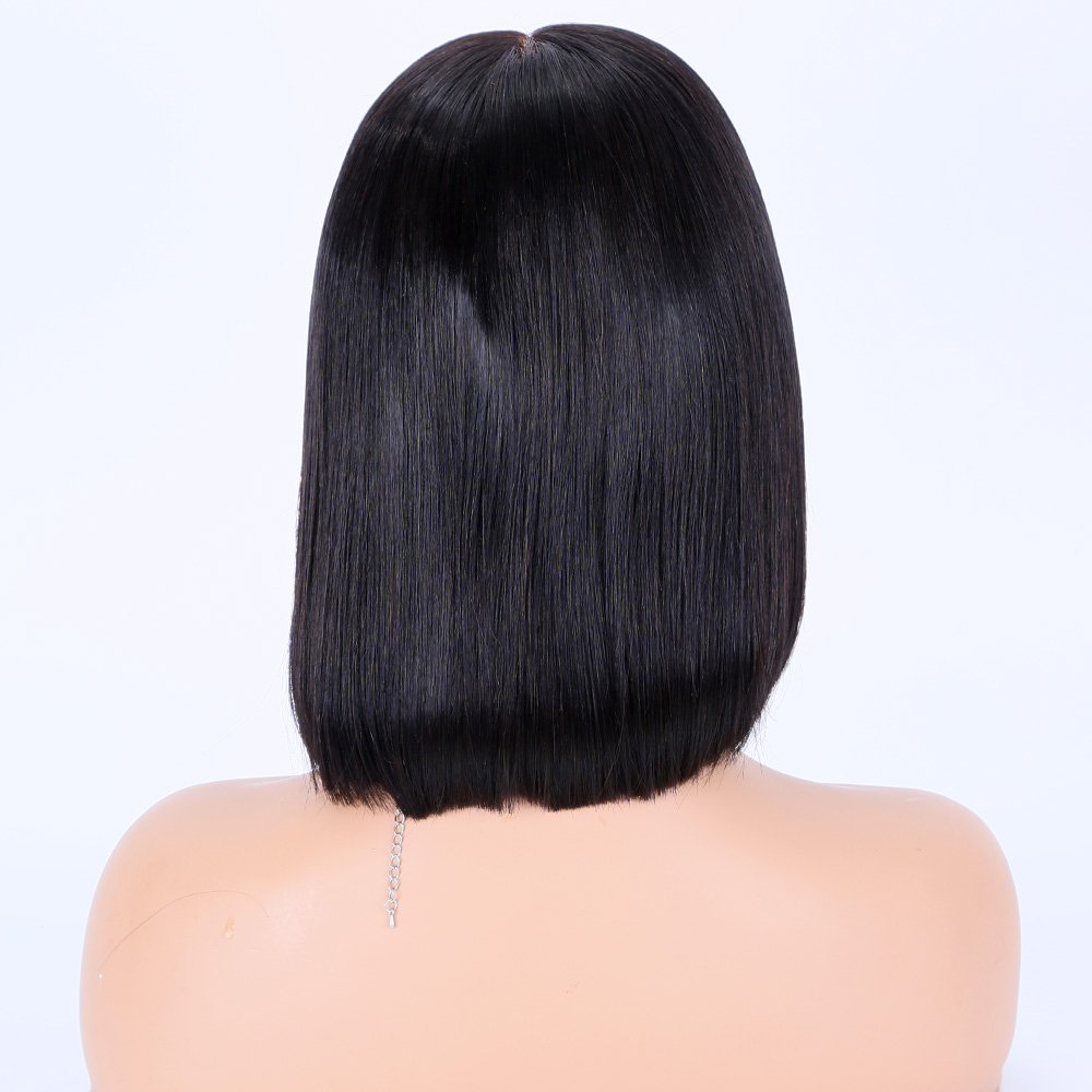 Body Wave Short Bob Human Hair Wig 13x6 HD Transparent Lace Front Human Hair Wig Brazilian Hair Natural Color
