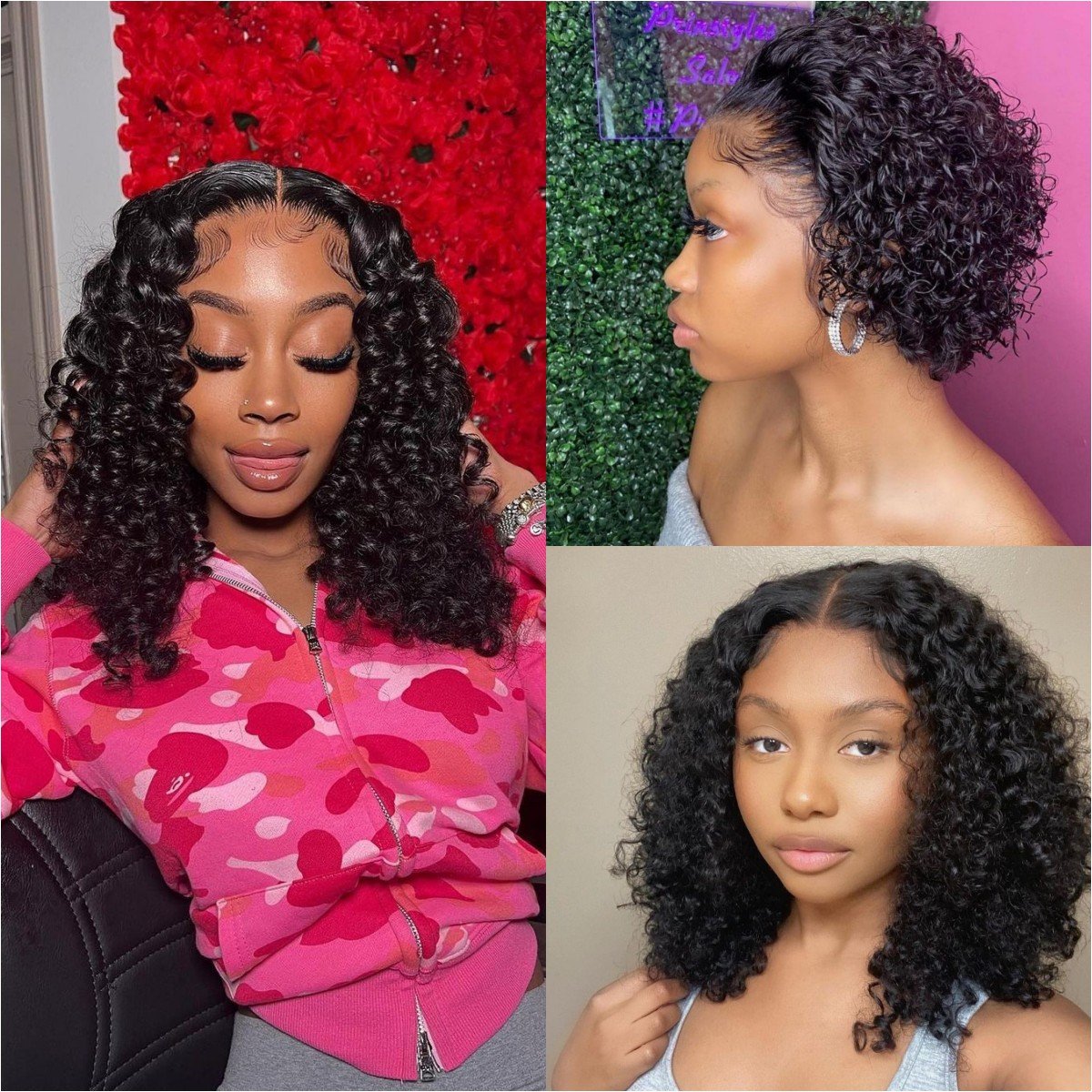 Top Quality HD Lace 13x4 13x6 Short Pixie Cut Wig,8-14 inch Transparent HD Short Curly Bob Wig,Bleached Knots HD Human Hair Wig