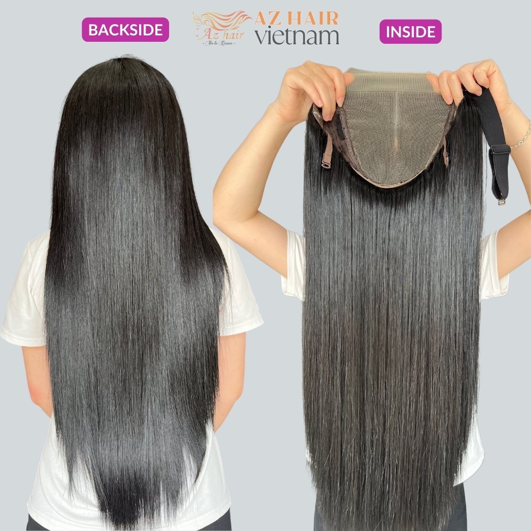 HOT PRODUCT Natural Color Straight Cuticle Aligned Human Hair Wigs For Black Women From 100% Remy Hair Vietnam