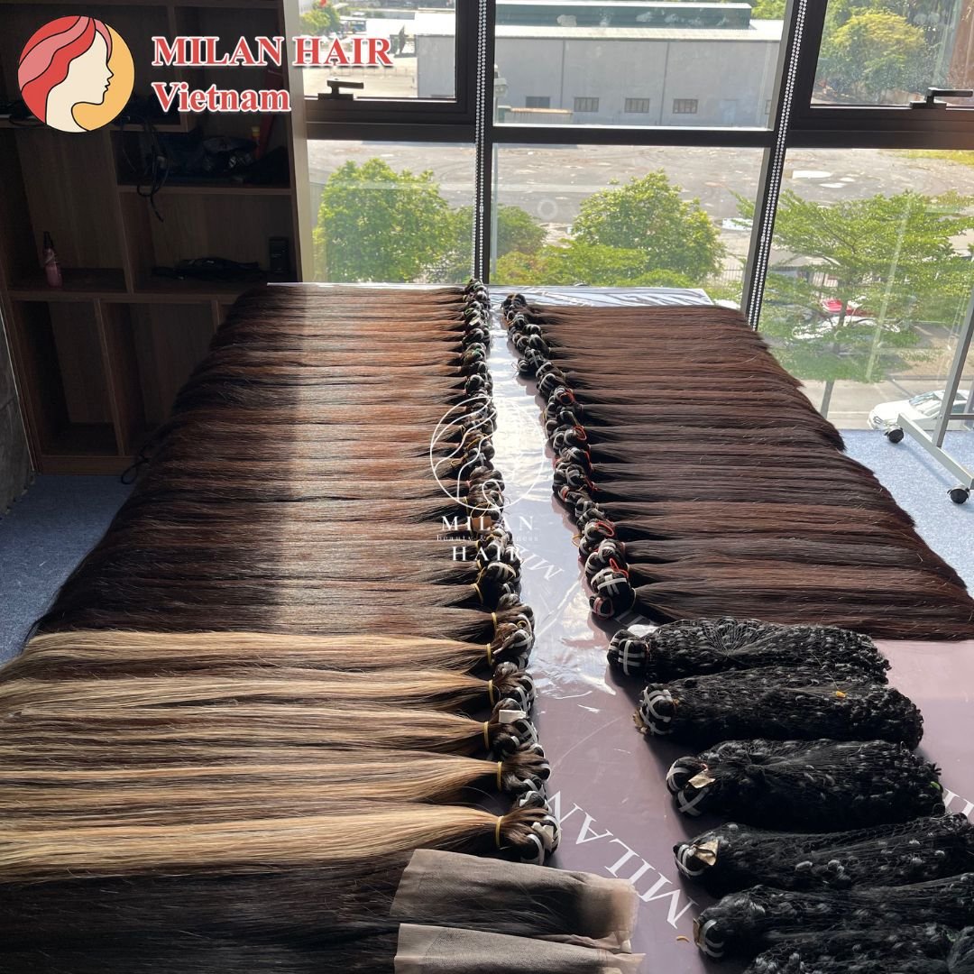 Hot Selling Natural Color Super Double Drawn Bone Straight Weft Hair Best Quality Made In Vietnam Hair Extensions
