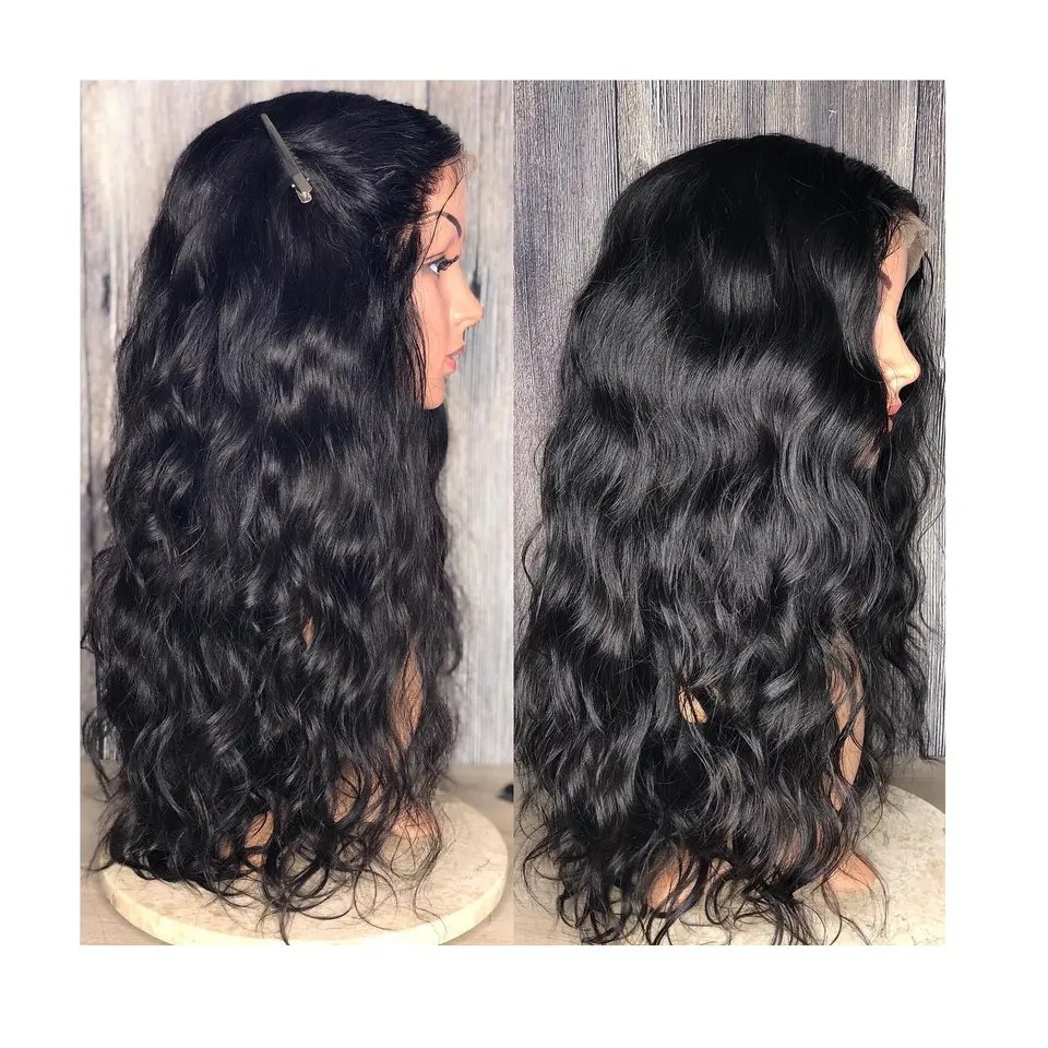 100% Natural Color Human Hair Wig with Cuticle Aligned Silky Straight Hair Wig For Sale By Indian Exporters
