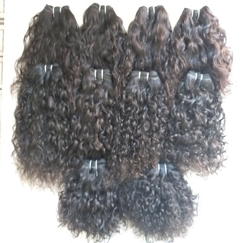 Curly Natural Kinky Curly Unprocessed Natural Black Color 100% Brazilian Virgin Human Hair
