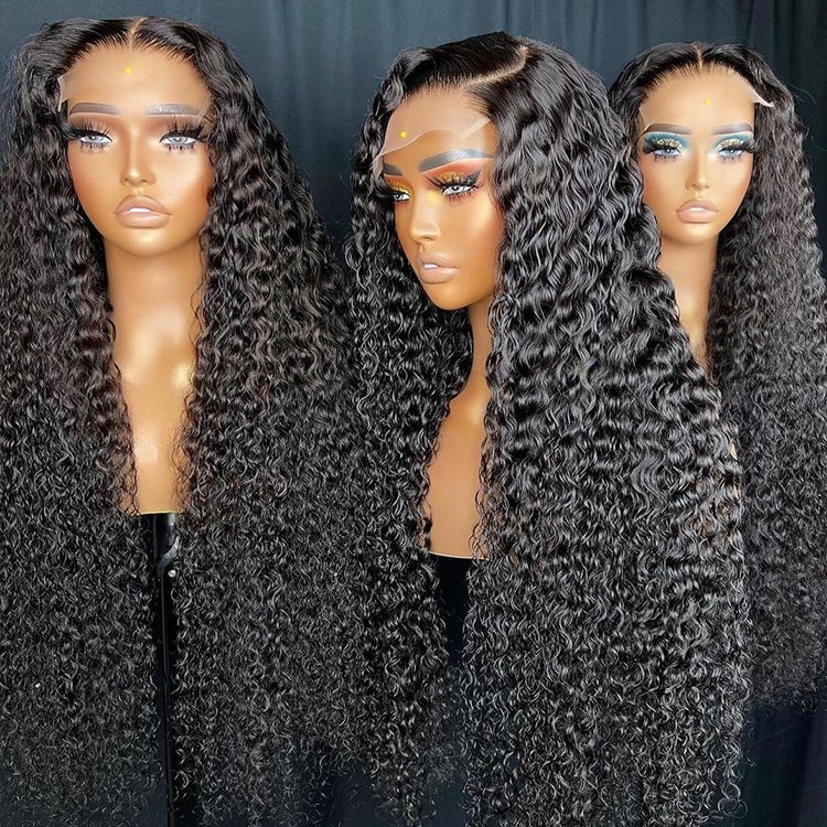 Raw Vietnamese Hair Cuticle Aligned Raw Indian human hair wigs Water Wave Hd Lace Frontal wigs human hair Lace Front