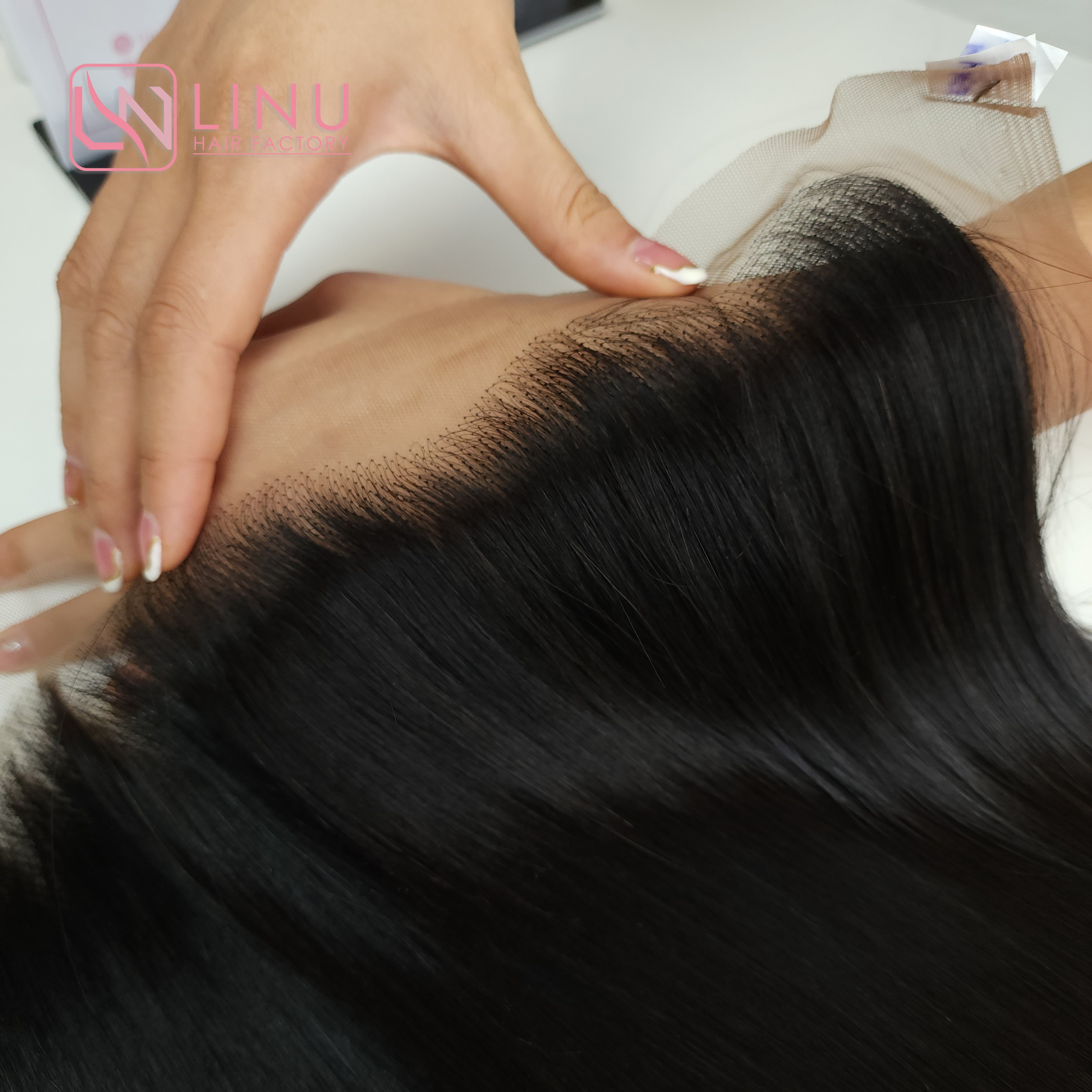 Thin HD Lace Frontal Closure Swiss Lace Frontal Vendor Film Transparent Wholesale 4x4 13x4 13x6 Customized Hot Hair Style Time