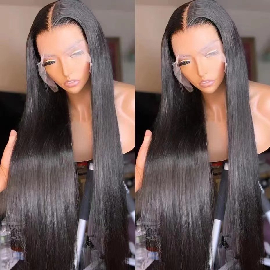 Human Hair and Synthetic Wig Different Colors Human Hair Lace Front Wig Hot Style 8-32 Inches 1 Piece Brazilian Hair Water Wave