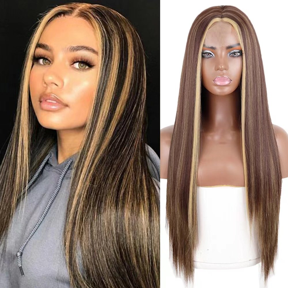 Human Hair and Synthetic Wig Different Colors Human Hair Lace Front Wig Hot Style 8-32 Inches 1 Piece Brazilian Hair Water Wave