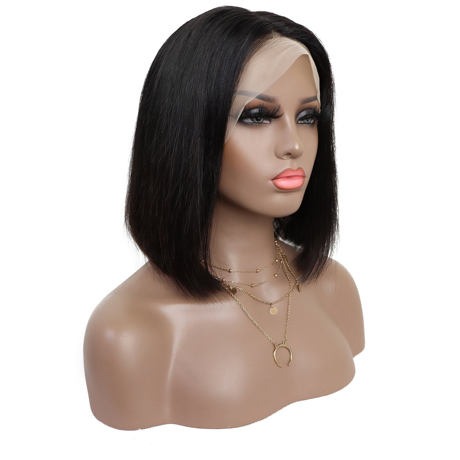 13X4 Straight Lace Front Bob Human Hair Wig 10-14 Inch Wholesale Frontal Straight Wig Bone Straight Lace Wigs