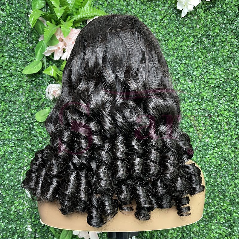 Hot 13x4 HD Full Lace Bouncy Spring Curly Wigs 12A Raw Vietnamese Hair 13x6 Glueless Brazilian Human Hair Wigs for Black Women